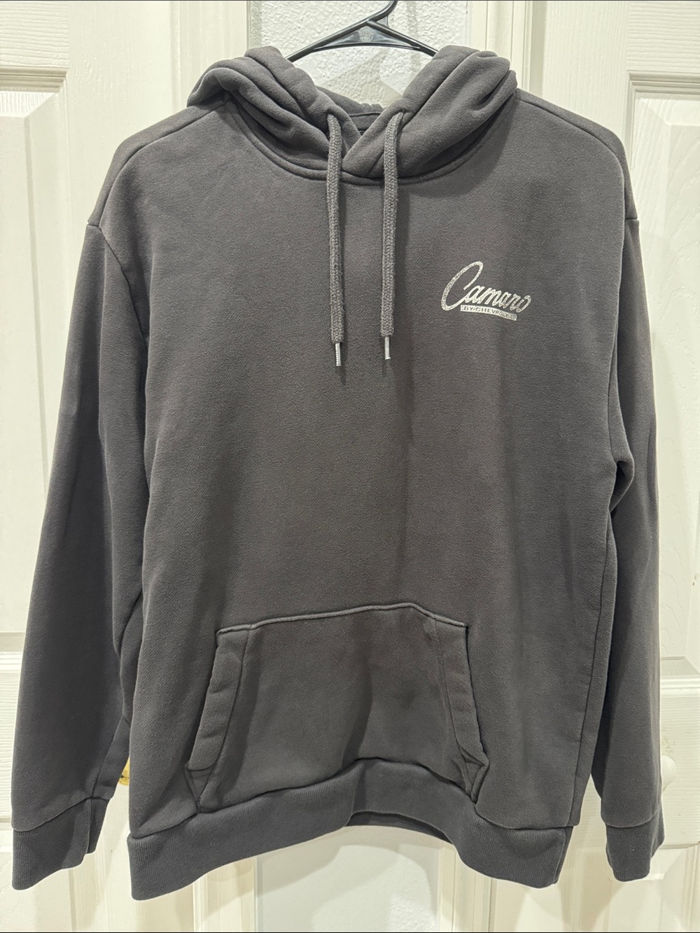 Hollister Dark Gray Pullover Hoodie with Script Logo
